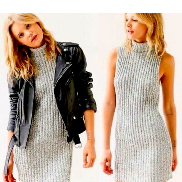 UO knit turtleneck sleeveless dress - Picture 3 of 4